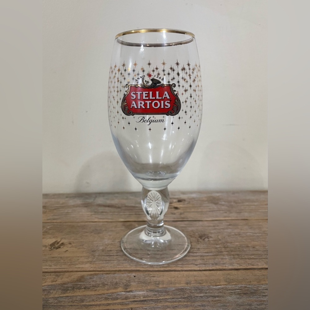 Stella Artois Belgium Chalice with Gold Stars (1 count)